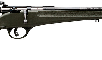 Savage Arms 13790 Rascal  Youth 22 LR 1rd 16.13" Matte Black Sporter Barrel, Matte Black Carbon Steel Receiver, Green Fixed Synthetic Stock, Right Hand