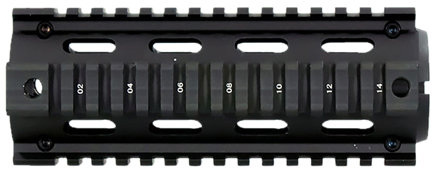 Aim Sports MT021 M4 Handguard 6" Carbine Style Made of Aluminum with Black Anodized Finish & Quad Rail 3 Aim Sports MT021 M4 Handguard 6" Carbine Style Made of Aluminum with Black Anodized Finish & Quad Rail