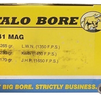 Buffalo Bore Ammunition 16C20 Heavy Strictly Business 41Rem Mag 170gr Jacket Hollow Point 20 Per Box/12 Case