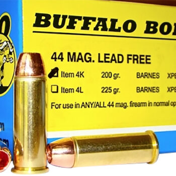 Buffalo Bore Ammunition 4K20 Buffalo-Barnes Strictly Business 44Rem Mag 200gr Barnes VOR-TX XPB Lead Free 20 Per Box/12 Case