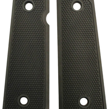 Archangel AA107 Grip Panels  Made of Aluminum With Black Anodized Diamond Checkering Finish for 1911 Government