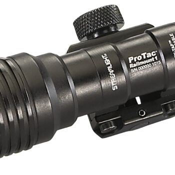 Streamlight 88058 ProTac Rail Mount 1 Black Anodized Aluminum Rifle 40/350 Lumens, White LED Bulb, 219 Meters Beam, Picatinny Rail Mount