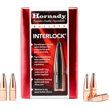 Hornady 2730 InterLock  270 Cal .277 130 gr Spire Point 100 Per Box/ 25 Case