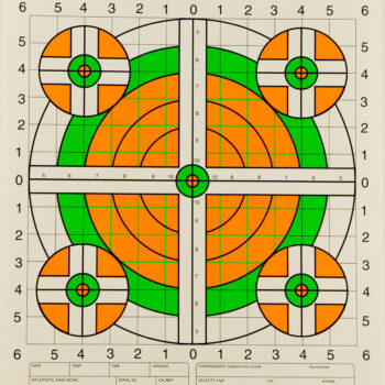 Champion Targets 45761 Score Keeper  Bullseye Paper Hanging 100 yds Rifle 14" x 18" Green/Orange 12 PK