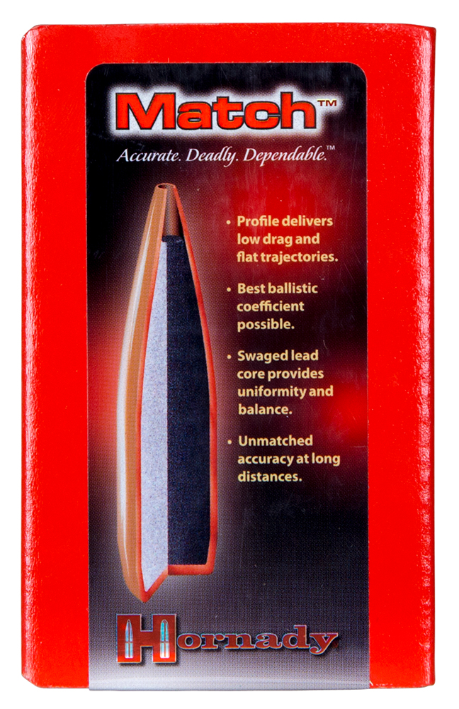 Hornady 3039 Match 30 Cal .308 155 gr Hollow Point Boat Tail Match 100 Per Box/ 15 Case 3 Hornady 3039 Match 30 Cal .308 155 gr Hollow Point Boat Tail Match 100 Per Box/ 15 Case
