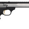 Browning 051508490 Buck Mark Contour 22 LR 10+1 7.25" Contoured Barrel, Matte Stainless Serrated Steel Optic Ready Slide, Matte Black Aluminum Frame, Finger Grooved Black Ultragrip RX Grip 2 98379 1