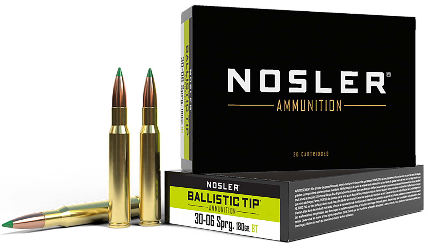 Nosler 40072 Ballistic Tip 30-06Springfield 180gr Spitzer Ballistic Tip 20 Per Box/10 Case 3 Nosler 40072 Ballistic Tip 30-06Springfield 180gr Spitzer Ballistic Tip 20 Per Box/10 Case