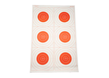 ACTION TGT BLSEYE MILI RED 100PK