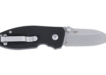 Alternative view of CRKT SQUID BUTTON LOCK 2.27" BLK/SLV