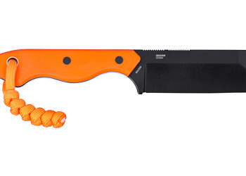 Alternative view of CRKT RAZEL 2.97" PLN ORANGE W/SHEATH