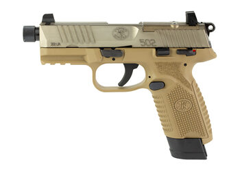 FN 502T 22LR 4.6" 1-15RD 1-10RD FDE
