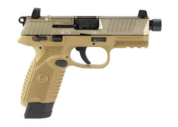 Alternative view of FN 502T 22LR 4.6" 1-15RD 1-10RD FDE