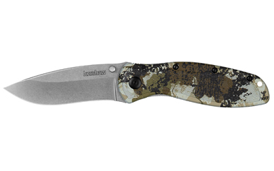 KERSHAW BLUR 3.4" KINGS CAMO STNWASH 3 KERSHAW BLUR 3.4" KINGS CAMO STNWASH