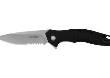 KERSHAW SHORELINE SERR 3" BLK STNWSH