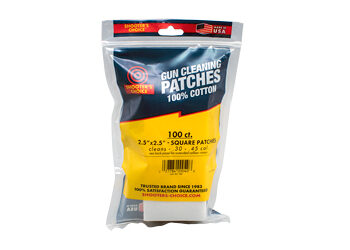 OTIS 2.5" SQ CLEANING PATCHES 100CT