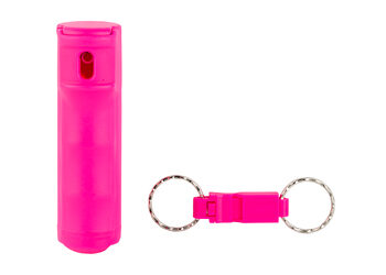 SABRE SPRAY KEY RING/WHISTLE .54 PNK
