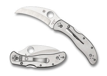 SPYDERCO HARPY CLIPIT SS 2.75" SILV
