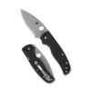 SPYDERCO SHAMAN LTWT 3.58" BLK/SLV 1 SPYC229PBK 1