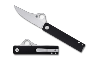 SPYDERCO ESSENZA ALUM 3.19" BLACK 3 SPYDERCO ESSENZA ALUM 3.19" BLACK
