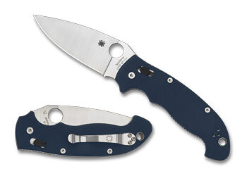 SPYDERCO MANIX 2XL G-10 3.85" BLUE