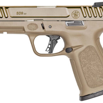 SW SD9 2.0 9MM 4 FDE W/EP3 PLUGS 16RD