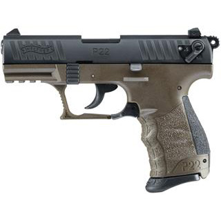 WAL P22CA 22LR 3.42 ODG MILITARY CA LEGAL 2 10RD