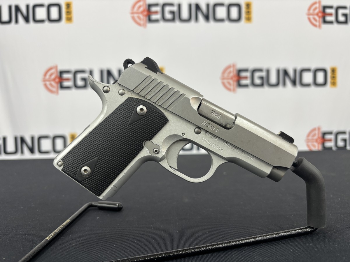 KIMBER MICRO 9 9MM NIGHT SIGHTS STAINLESS USED 3 KIMBER MICRO 9 9MM NIGHT SIGHTS STAINLESS USED