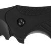 Kershaw 1605CKTST Clash 3.10" Folding Drop Point Part Serrated Black Oxide 8Cr13MoV SS Blade Black Glass-Filled Nylon Handle Includes Pocket Clip 2 104075 1