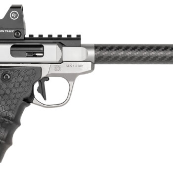 Smith & Wesson 12081 Performance Center Victory Target 22 LR 6" CF MB 10+1 Stainless Steel Tandemkross Black HiveGrip with Integrated Target Thumb Rest Grip Red Dot