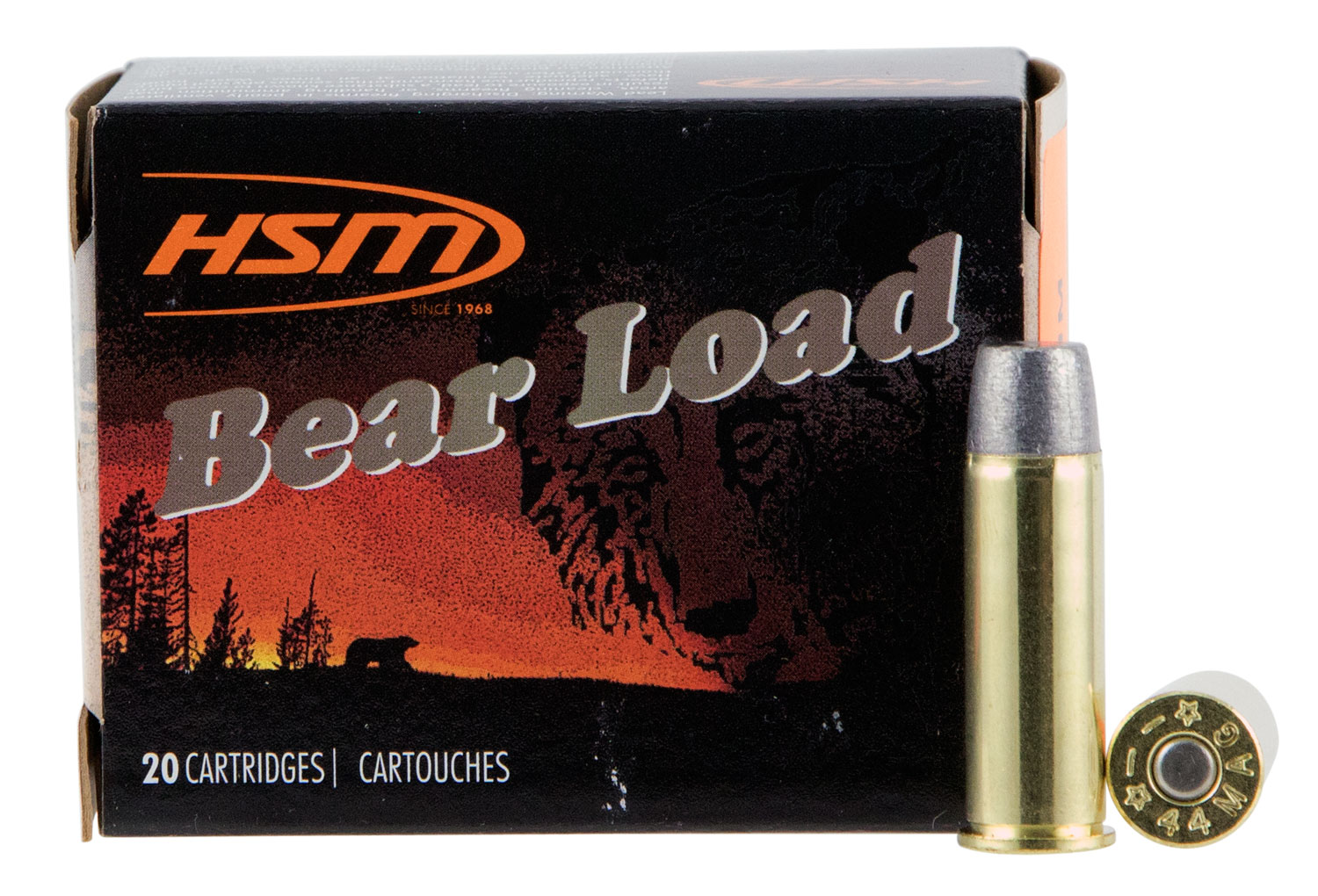 HSM 44M15N20 Bear Load 44 Rem Mag 305 gr Wide Flat Nose 20 Per Box/ 20 Case 3 HSM 44M15N20 Bear Load 44 Rem Mag 305 gr Wide Flat Nose 20 Per Box/ 20 Case