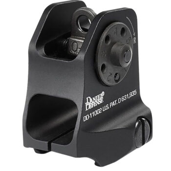 Daniel Defense 1906411002 A1.5 Fixed Rear Sight  Black Hardcoat Anodized Fixed Rear Sight