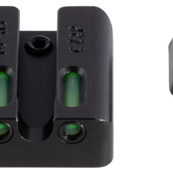 TruGlo TG13CZ2PC TFX Pro  Black | Green Tritium & Fiber Optic Orange Outline Front Sight Green Tritium & Fiber Optic Rear Sight