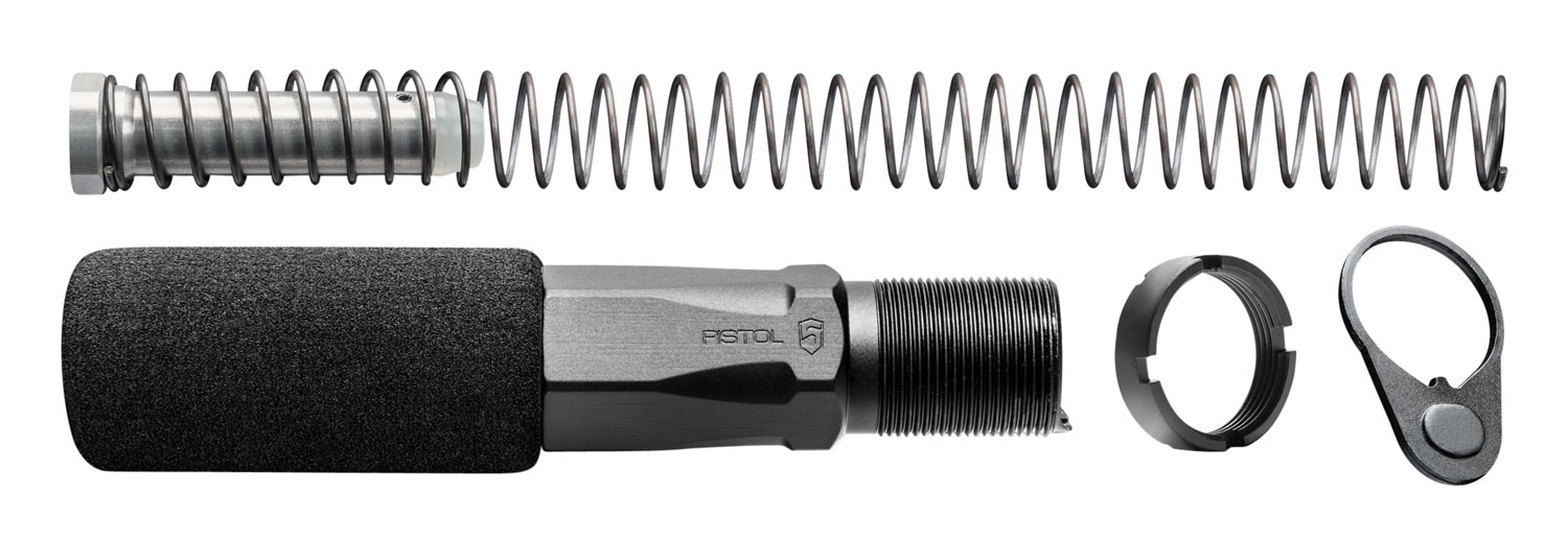 Phase 5 Weapon Systems HEX2C Hex-2 Buffer Tube Assembly Black Aluminum AR-Pistol Platform 3 Phase 5 Weapon Systems HEX2C Hex-2 Buffer Tube Assembly Black Aluminum AR-Pistol Platform