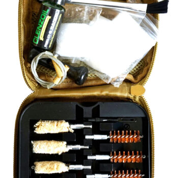 Clenzoil 2076 Field & Range Cleaning Kit Multi-Caliber Pistol/17 Pieces Tan