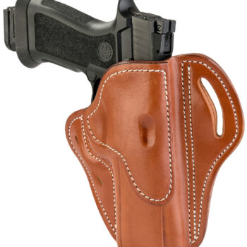 1791 Gunleather BH24CBRR BH2.4  OWB 2.4 CLassic Brown Leather Belt Slide Fits Walther PPQ/Sig P320/Springfield XD-M