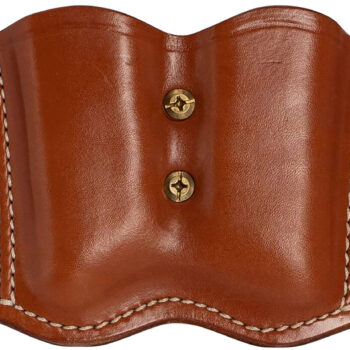 1791 Gunleather MAG21CBRA MAG2.1 Double Mag Holster Classic Brown Leather Belt Slide Belts 1.50" Wide Compatible w/ Single Stack Ambidextrous