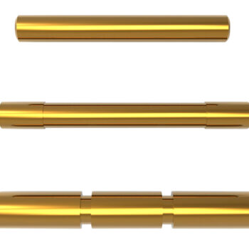 Cross Armory CRGPSGD 3 Pin Set  Compatible w/Glock Gen1-3 Gold Steel