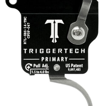 TriggerTech R7LSBS14TNC Primary Without Bolt Release Single-Stage Traditional Curved Trigger with 1.50-4 lbs Draw Weight for Remington 700 Left