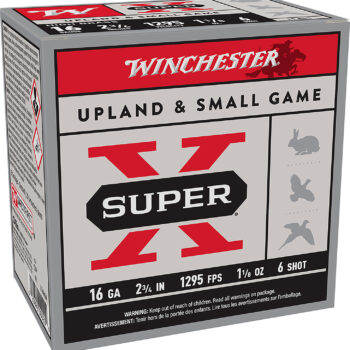 Winchester Ammo X16H6 Super X Heavy Game Load 16Gauge 2.75" 1 1/8oz 6Shot 25 Per Box/10 Case