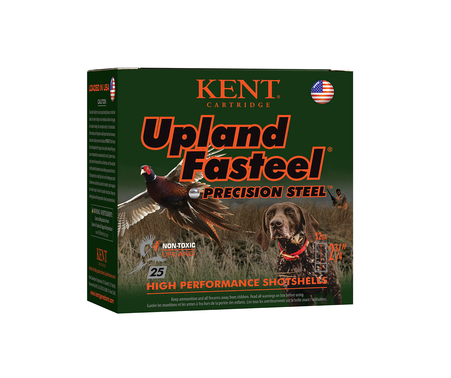 Kent Cartridge K122US326 Upland Fasteel 12Gauge 2.75" 1 1/8oz 6Shot 25 Per Box/10 Case 3 Kent Cartridge K122US326 Upland Fasteel 12Gauge 2.75" 1 1/8oz 6Shot 25 Per Box/10 Case