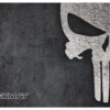 TekMat TEKR17PUNISHER Punisher Grunge Cleaning Mat Black/White Rubber 11"x17" Punisher Skull 2 117827