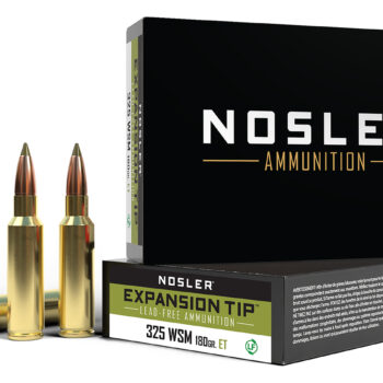 Nosler 40146 E-Tip Lead Free 325WSM 180gr E Tip 20 Per Box/10 Case