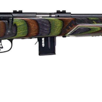 Savage Arms 96636 93R17 Minimalist Full Size 17 HMR 10+1 18" Matte Black Threaded Carbon Steel Sporter Barrel, Matte Black Carbon Steel Receiver, Boyd's Minimalist OD Green Laminate Stock, Right Hand