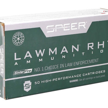 Speer 53395 Lawman Training RHT 45ACP 155gr SinterFire Frangible 50 Per Box/20 Case