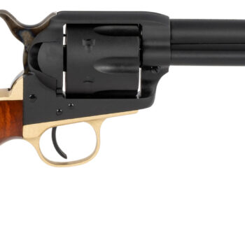 Taylors & Company 550430 Old Randall  357 Mag Caliber with 4.75" Barrel, 6rd Capacity Cylinder, Overall Blued Finish Steel & Walnut Navy Size Grip