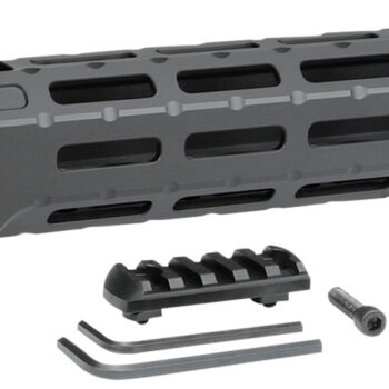 Midwest Industries MICRPC9 Combat  Ruger PC9 M-Lok Handguard Black Hardcoat Anodized 6061-T6 Aluminum 12"