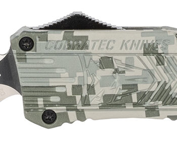 CobraTec Knives LADCCTK1DAGNS CTK-1  Large 3.75" OTF Dagger Plain D2 Steel Blade/Army DigiCamo Aluminum Handle Features Glass Breaker Includes Pocket Clip