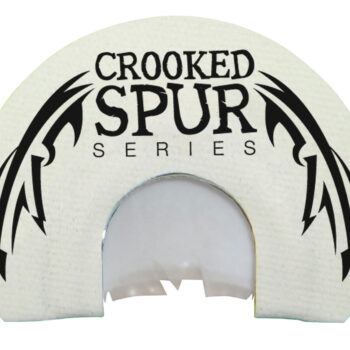 Foxpro CSMOUTHWHTSLASH Crooked Spur V-Cut Slash Diaphragm Call Triple Reed Turkey Sounds Attracts Turkeys White