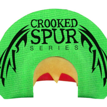 Foxpro CSMOUTHBACKWING Crooked Spur Back Wing Diaphragm Call Triple Reed Turkey Sounds Attracts Turkeys Green