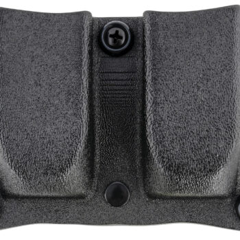 DeSantis Gunhide A87KJKKZ0 Quantico Double Mag Pouch OWB Black Kydex, Belt Clip Fits Belts Up To 1.50" Wide, Compatible w/Sig P365, Ambidextrous